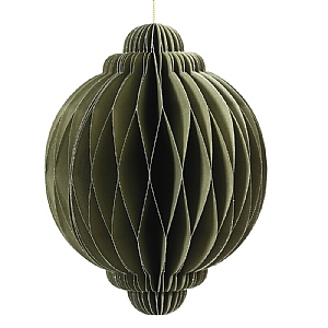 Decoris Green Paper Onion Hanging Decoration (15cm)