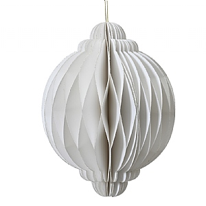 Decoris White Paper Onion Hanging Decoration (40cm)