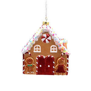 Gingerbread House Hanging Decoration (9cm)