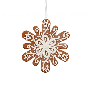 Claydough Gingerbread Snowflake (12cm)