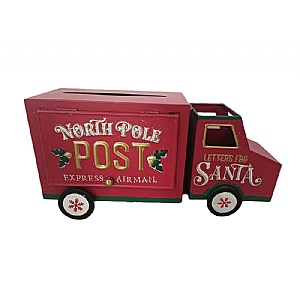 North Pole Post Van Money Box (34cm)