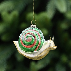 Glass Snail Hanging Decoration (8cm)