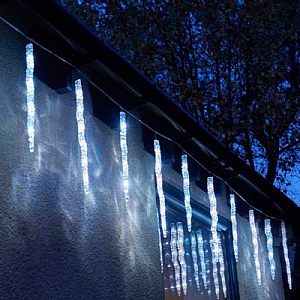 Three Kings Smart Icicles Cool White and Multicoloured Lights - Set of 10 (Lit Length: 3.3m)