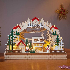 Three Kings InLit Alpine Christmas WhimScape (27cm x 40cm)