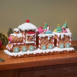 Three Kings InLit All Aboard! Gingerbread Candy Express (15cm x 31cm)