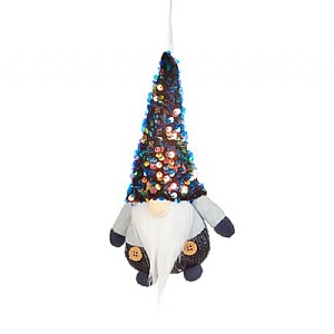 Three Kings GlamJonk Pendant - Navy (17cm)