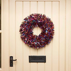 Three Kings Tinsel Wreath (45cm)