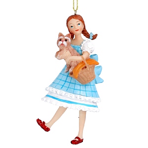 Gisela Graham Blue Dress Resin Dorothy Hanging Decoration