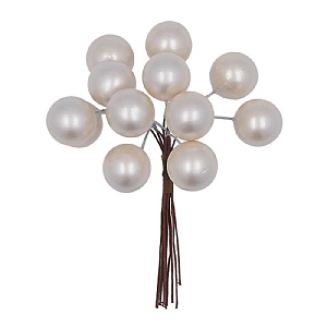 Gisela Graham Pearl Berry Bunch Pick (12cm)
