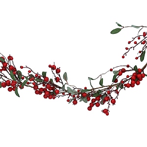 Gisela Graham Red Berry & Rosehip Garland