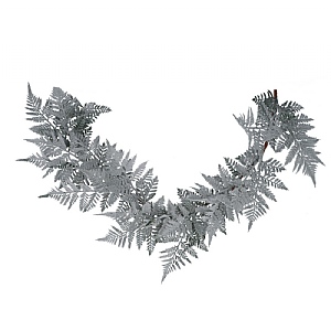 Gisela Graham Frosted Flock Fern Garland (194cm)