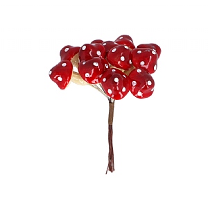 Gisela Graham Toadstool Bunch Pick (12)