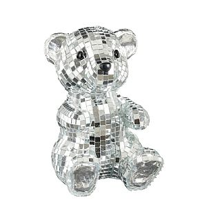 Bear Decoration - Silver (15.5cm)