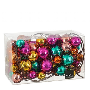 Bauble Garland – Pink & Teal (180cm)