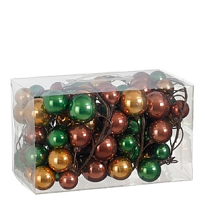 Bauble Garland – Brown & Gold (180cm)