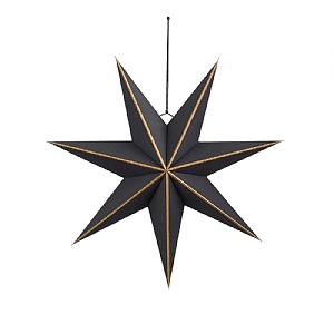 Hanging Star Decoration – Black (60cm)
