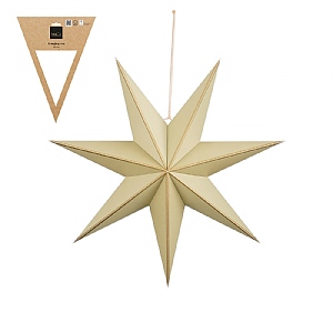 Hanging Star Decoration – Beige (60cm)