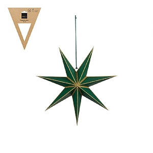 Gonda Hanging Star Decoration – Green (45cm)