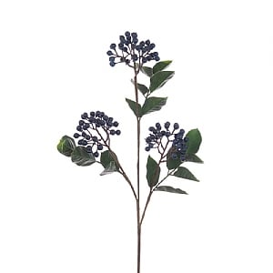 Floralsilk BlueBerry Spray (71cm)
