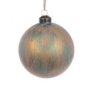 Floralsilk Glass Selene Bauble (10cm) - Sage