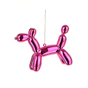 Floralsilk Pink Party Balloon Dog (9cm)