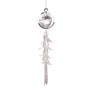 Floralsilk Jewelled Ball With Tassels (15cm)