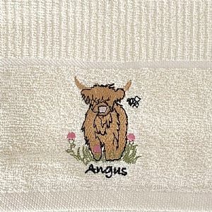 Tea Towel Angus - Cream