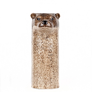 Quail Otter Flower Vase