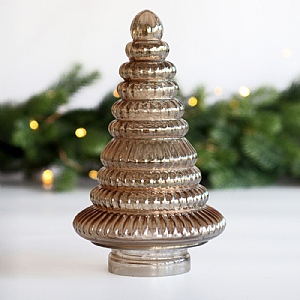 Luster Cone Tree - Brown (24.5cm) - Brown