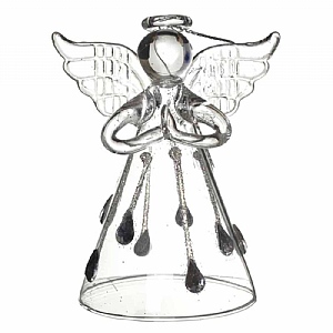 Angel with Droplet Skirt Glass Hanging Decoration