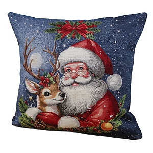 Peggy Wilkins Santa’s Sidekick Decorative Cushion (Complete)