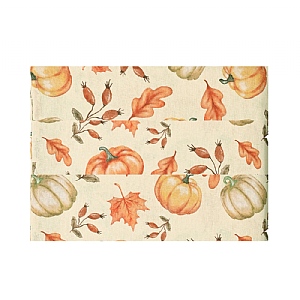 Walton & Co. Gourd Print Table Runner - Orange