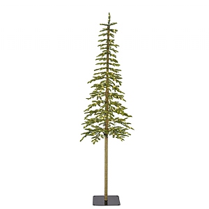 7ft Pre-Lit Alpine Fir Artificial Christmas Tree