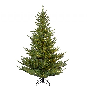 7ft Pre-Lit Norway Spruce Artificial Christmas Tree