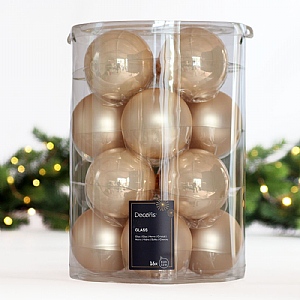 Decoris Pearl Baubles (Box of 16)