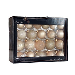 Decoris Pearl Baubles (Box of 42)