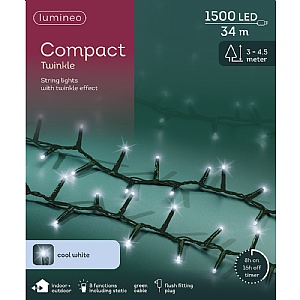 Lumineo Compact String Lights – White (1500 LEDs)