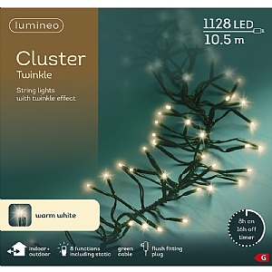 Lumineo Cluster String Lights – Warm White (1128 LEDs)