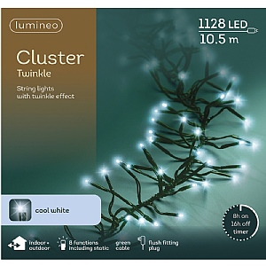 Lumineo Cluster String Lights – White (1128 LEDs)