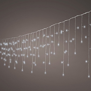 Lumineo Icicle Snowfall Icicle Lights with Snowing Effect (708 LEDs) - Cool White
