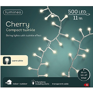 Lumineo Cherry String Lights – Warm White (500 LEDs)