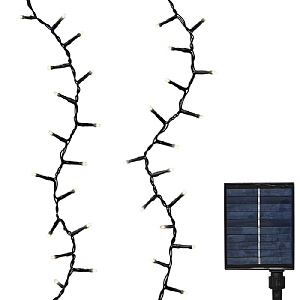 Lumineo Solar Compact String Lights – Warm White (750 LEDs)