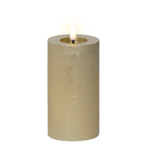 Lumineo Medium Gold LED Candle