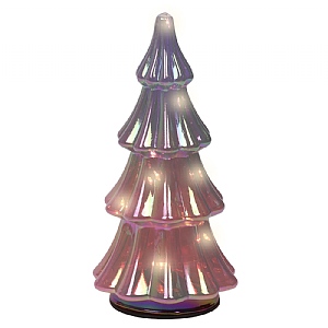 Lumineo Pink Small LED Glass Tree