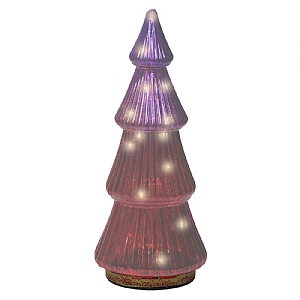 Lumineo Pink Large LED Glass Tree