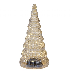 Lumineo Amber Large LED Glass Tree