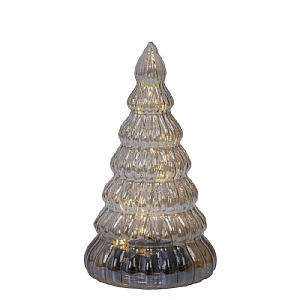 Lumineo Grey Small LED Glass Tree