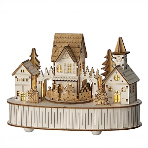 Lumineo Wooden LED Village