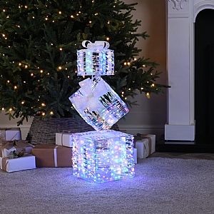 Rainbow LED Gift Box Stack