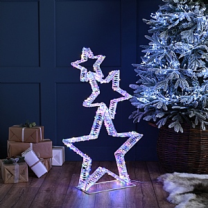 Rainbow LED Star Stack
